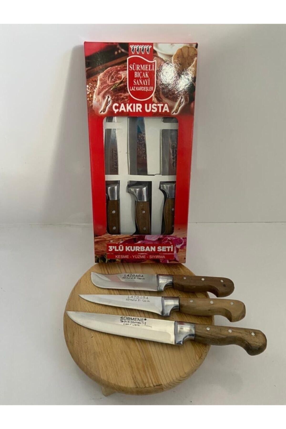 Lazbaba Çakır Usta 3'lü Bıçak Seti