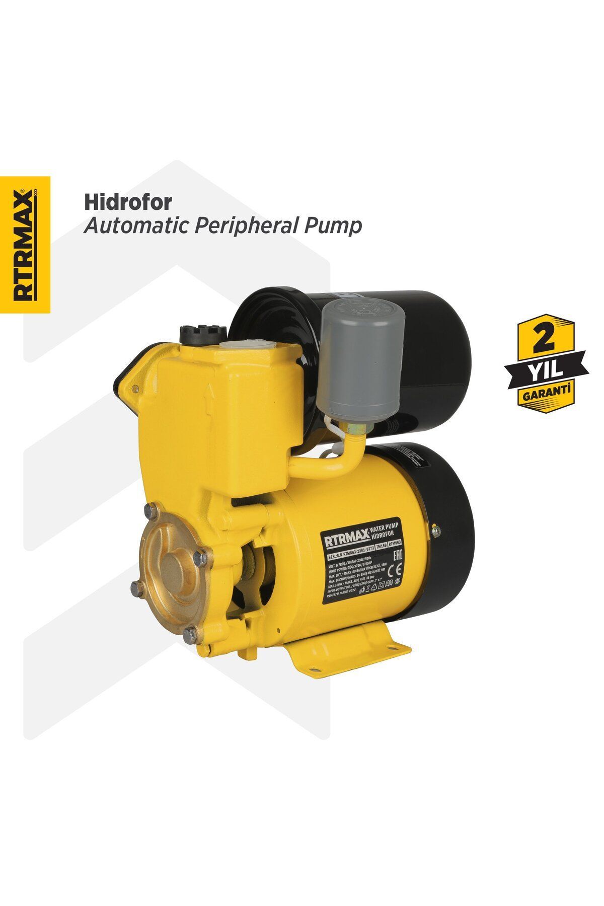 Rtm863 Hidrofor 370 W 0.5 Hp 1x1'' Çap 35 Mt