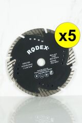 Rrz180 Uzatılmış Segment Turbo Elmas Beton, Tuğla, Granit Kesme Diski 180mm