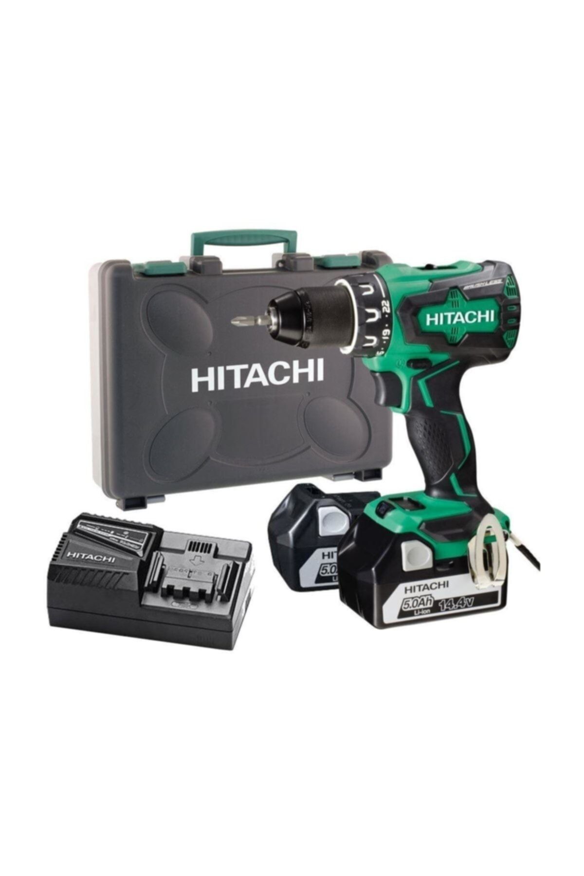 Hitachi Ds14Dbsl 14.4Volt/5.0Ah Li-Ion Çift Akülü Kömürsüz Profesyonel Vidalama